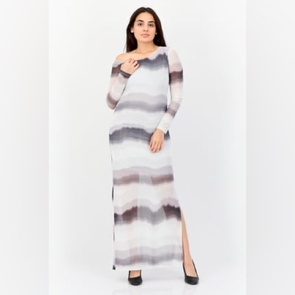 NWT No Comment Women Mesh Maxi Dress - Picture 1 of 5